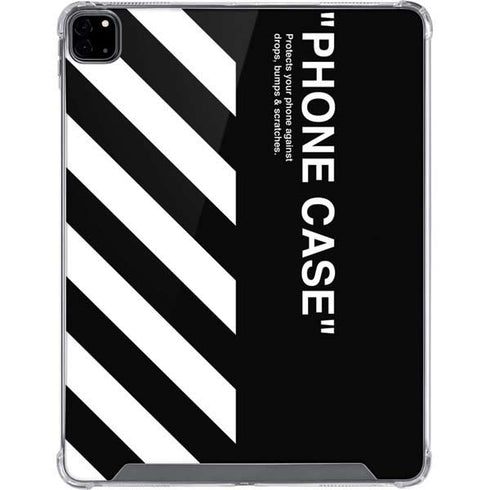 Black and White Stripes iPad Pro 12.9in (2020) Clear Case